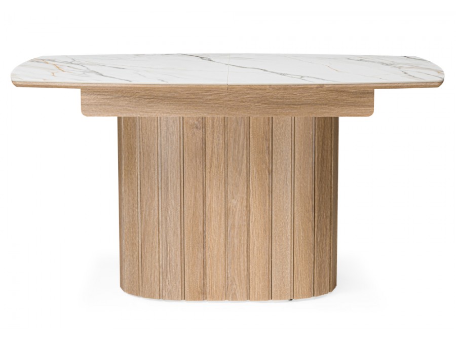 Люмен 140(180)х80 белый с прожилками gilt white / дуб американский