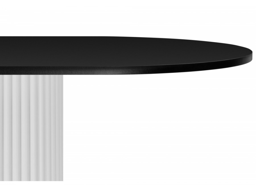 Барон О 200 х 90 черная пленка шагрень / белые ноги