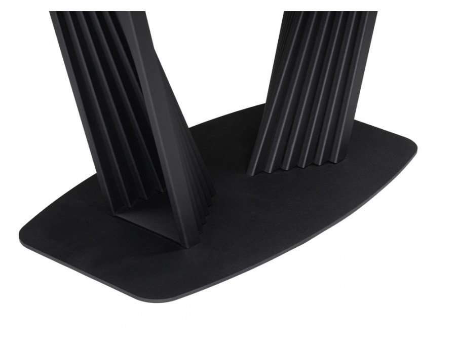 Вейл 160(205)х89 белый мрамор snow white / черный