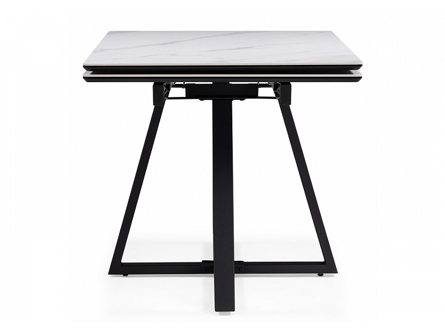 Памелла 140(200)х80х75 белый мрамор snow white / черный