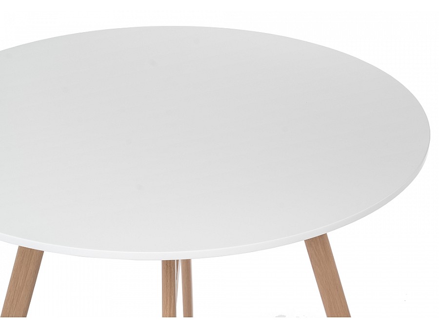 Стол деревянный Skandi 80х73 белый