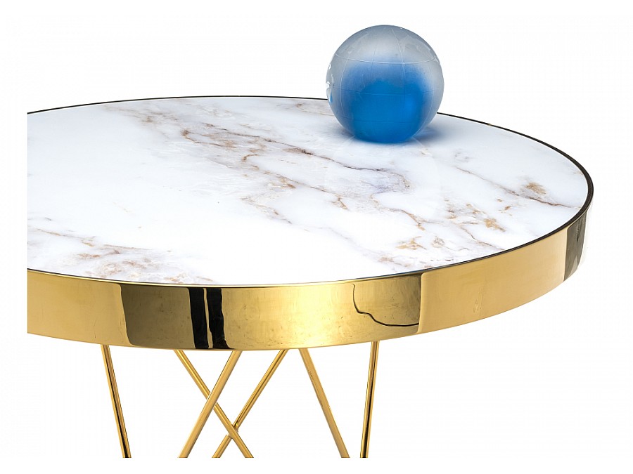 Стол деревянный Milena 60х76 white / gold