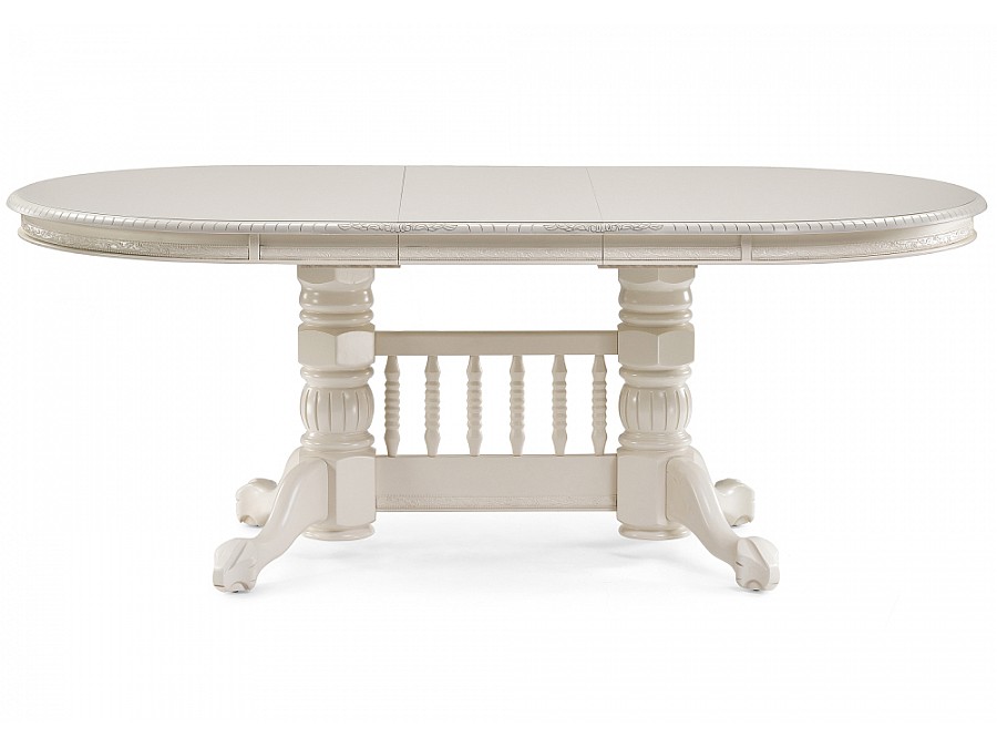 Стол деревянный Кантри 160(200-240)х107х78 слоновая кость