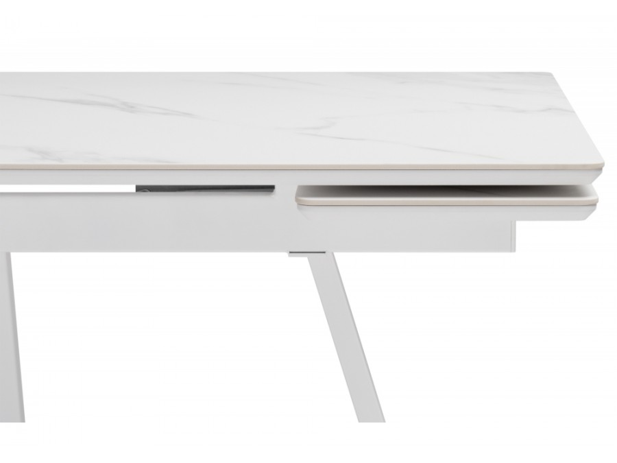 Памелла 140 (200) х 80 белый мрамор alpin white / snow white / белый