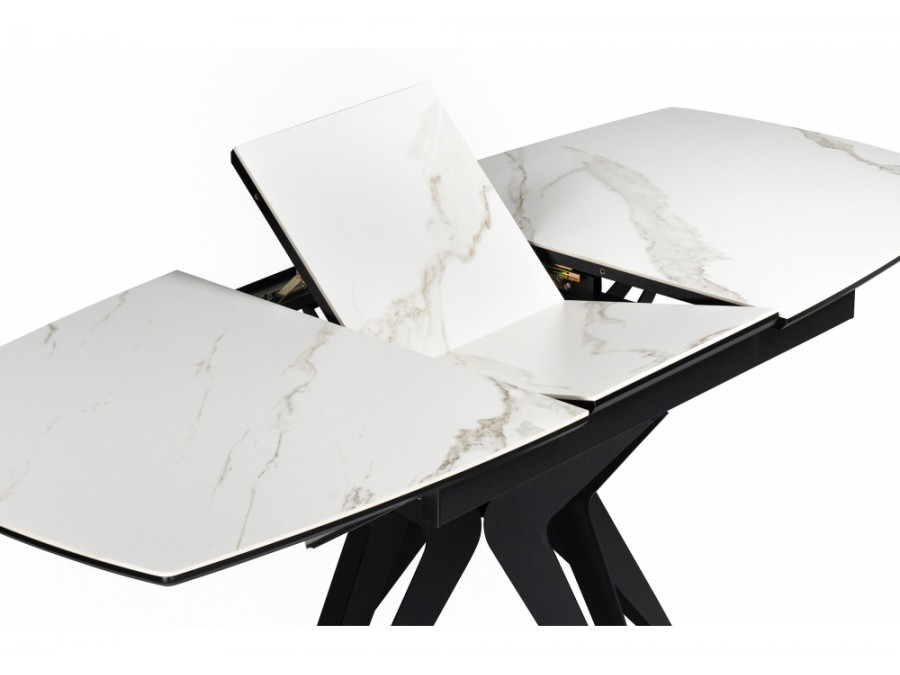 Риполь 160(205)х89 белый мрамор snow white / черный