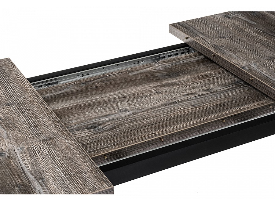 Стол деревянный Цефей 120(160)х75х77 дуб рошелье / графит