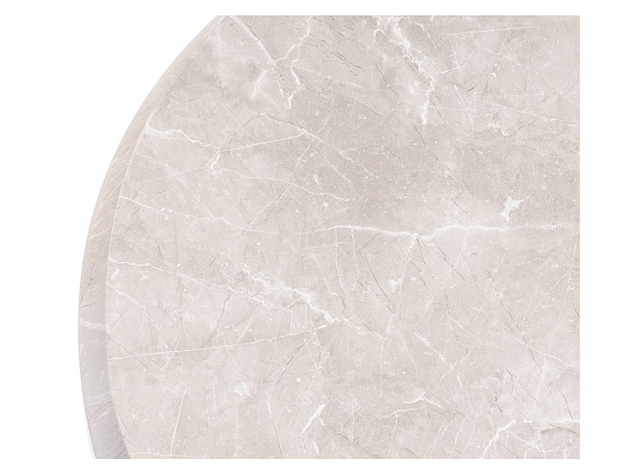 Стол деревянный Абилин 90 мрамор светло-серый / черный матовый