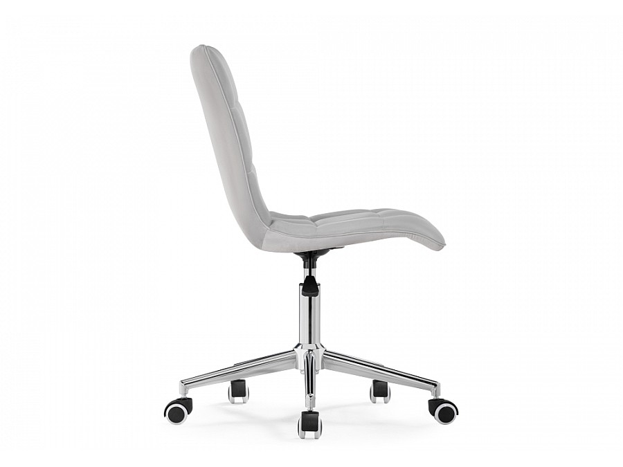 Офисное кресло Квадро светло-серое / хром