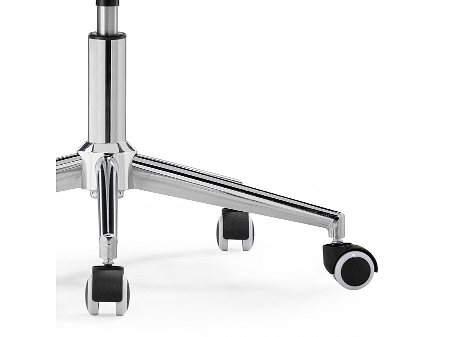 Офисное кресло Квадро темно-серое / хром