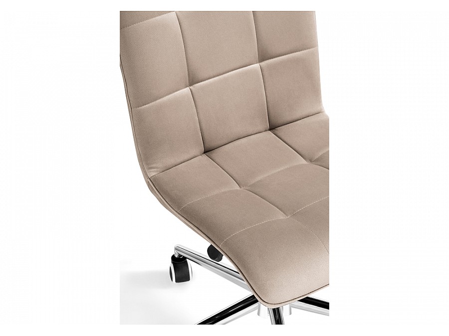 Офисное кресло Квадро бежевое / хром