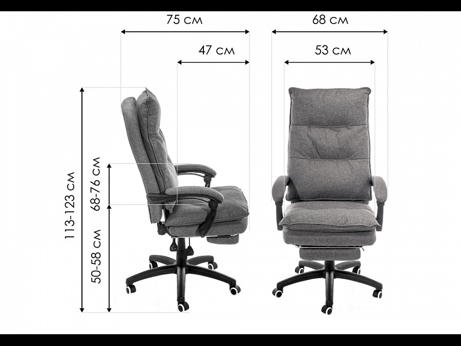 Компьютерное кресло Rapid голубое