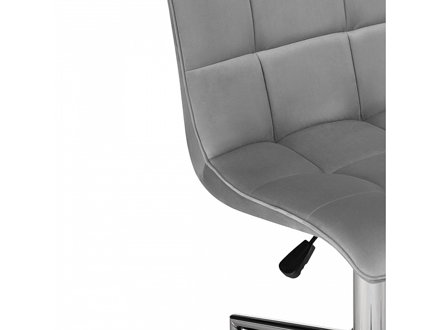 Офисное кресло Квадро темно-серое / хром