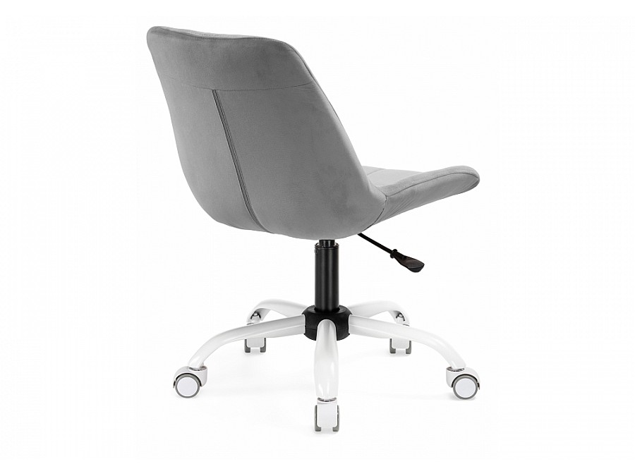 Келми микровелюр светло-серый / белый