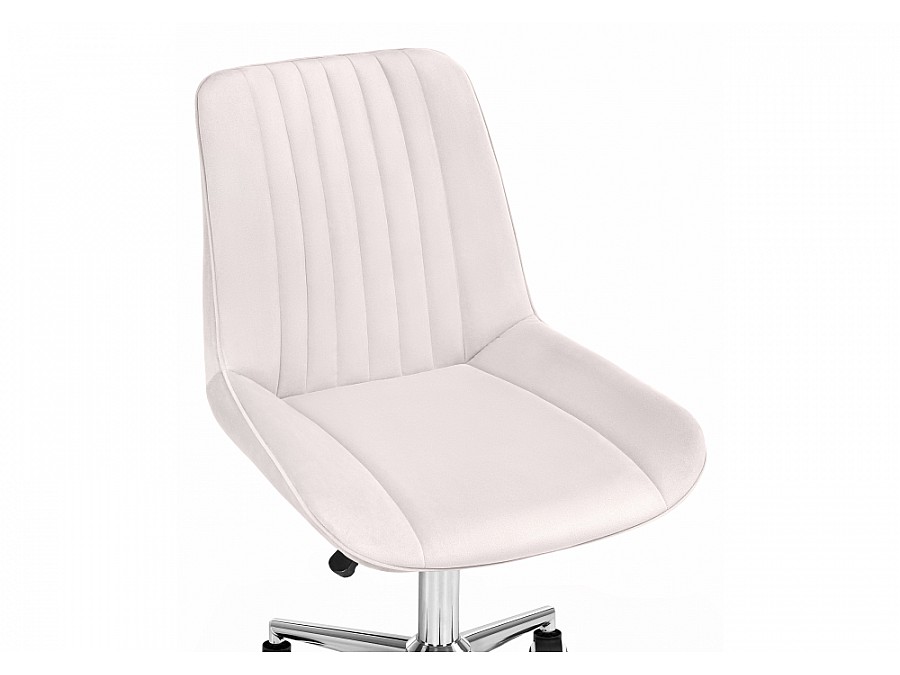 Офисное кресло Сеона молочный / хром