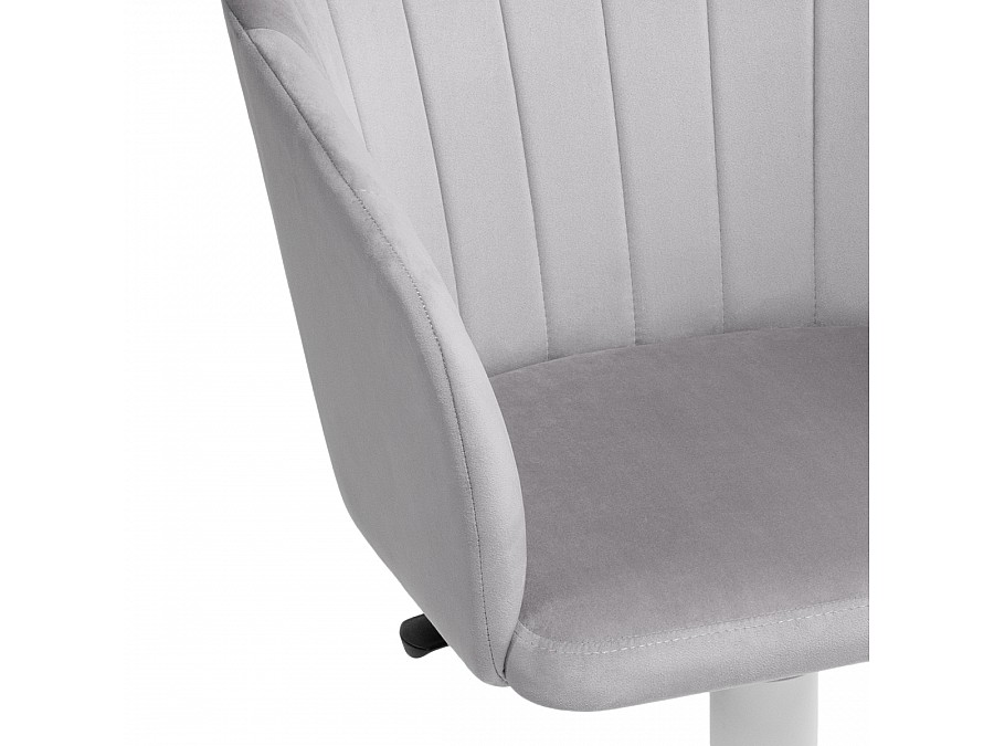 Офисное кресло Тибо confetti silver серый / белый