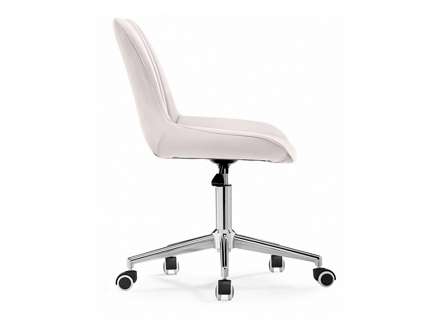 Офисное кресло Сеона молочный / хром