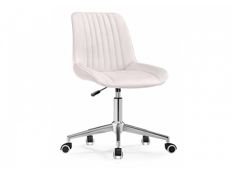Офисное кресло Сеона молочный / хром