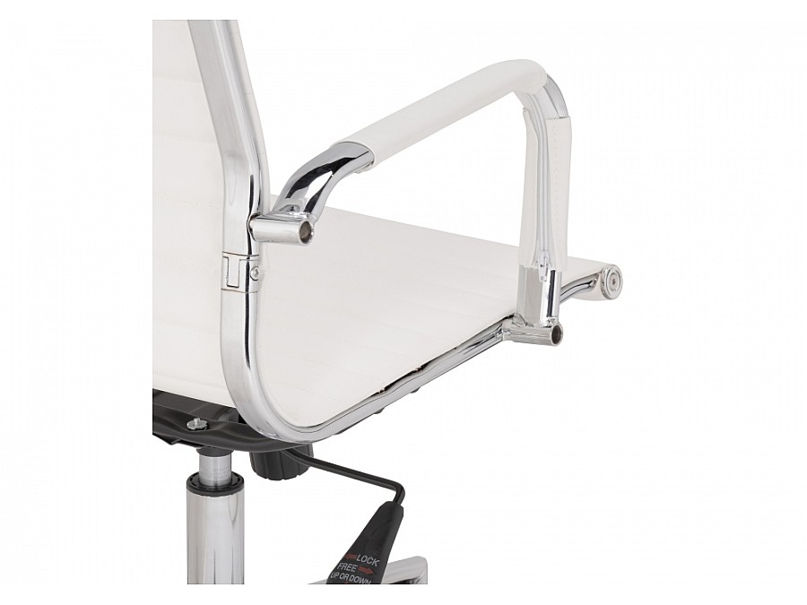 Компьютерное кресло Reus pu white / chrome