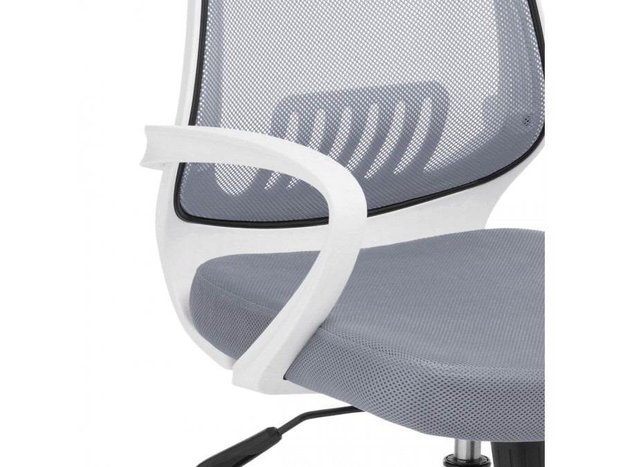 Компьютерное кресло Ergoplus light gray / white