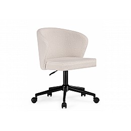 Офисное кресло Lika white teddy / black