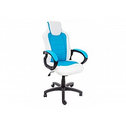 Офисное кресло Kadis светло-синее / белое