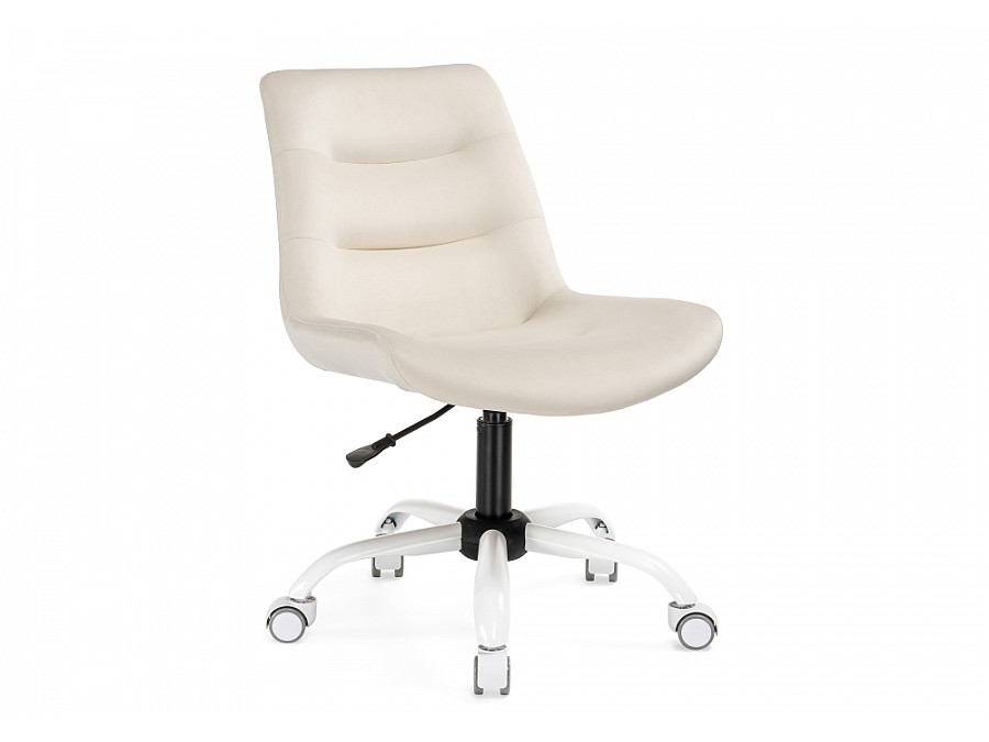 Офисное кресло Компьютерное кресло Орди молочное / белое