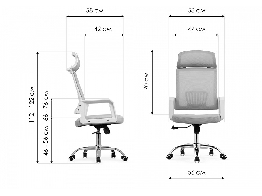 Компьютерное кресло Компьютерное кресло Klit light gray