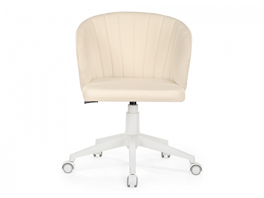 Офисное кресло Пард экокожа слоновая кость
