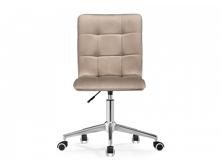 Офисное кресло Квадро бежевое / хром
