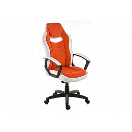 Компьютерное кресло Gamer белое / оранжевое