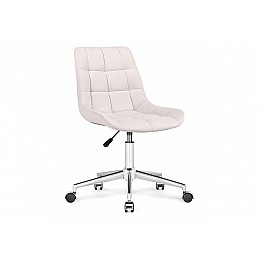 Офисное кресло Честер  молочный / хром