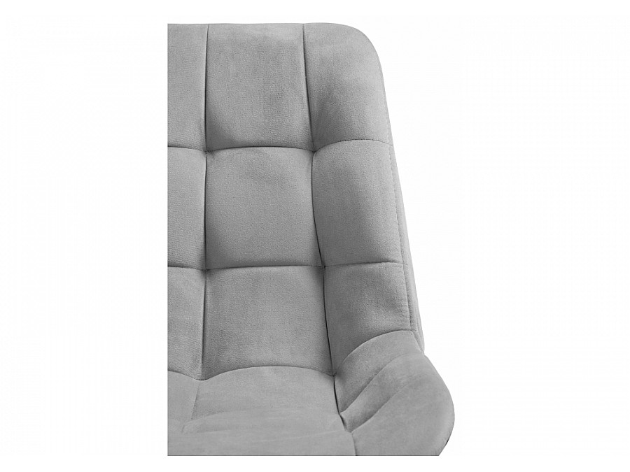 Келми микровелюр светло-серый / белый