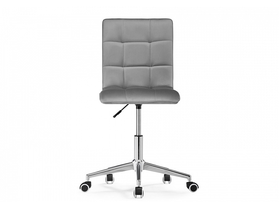 Офисное кресло Квадро темно-серое / хром