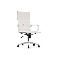 Компьютерное кресло Reus pu white / chrome