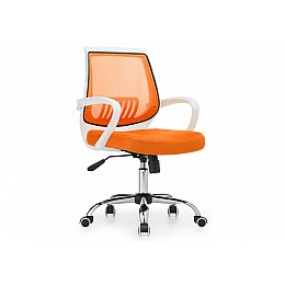 Компьютерное кресло Ergoplus белое / оранжевое