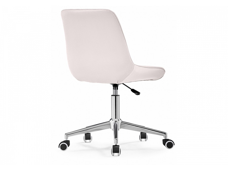 Офисное кресло Сеона молочный / хром