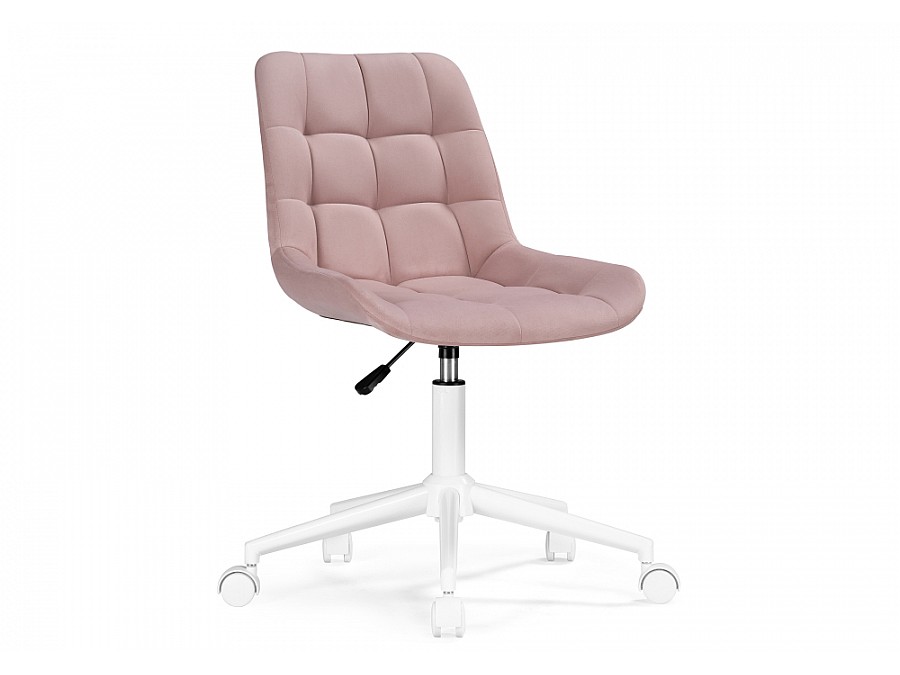 Офисное кресло Компьютерное кресло Честер розовый / белый