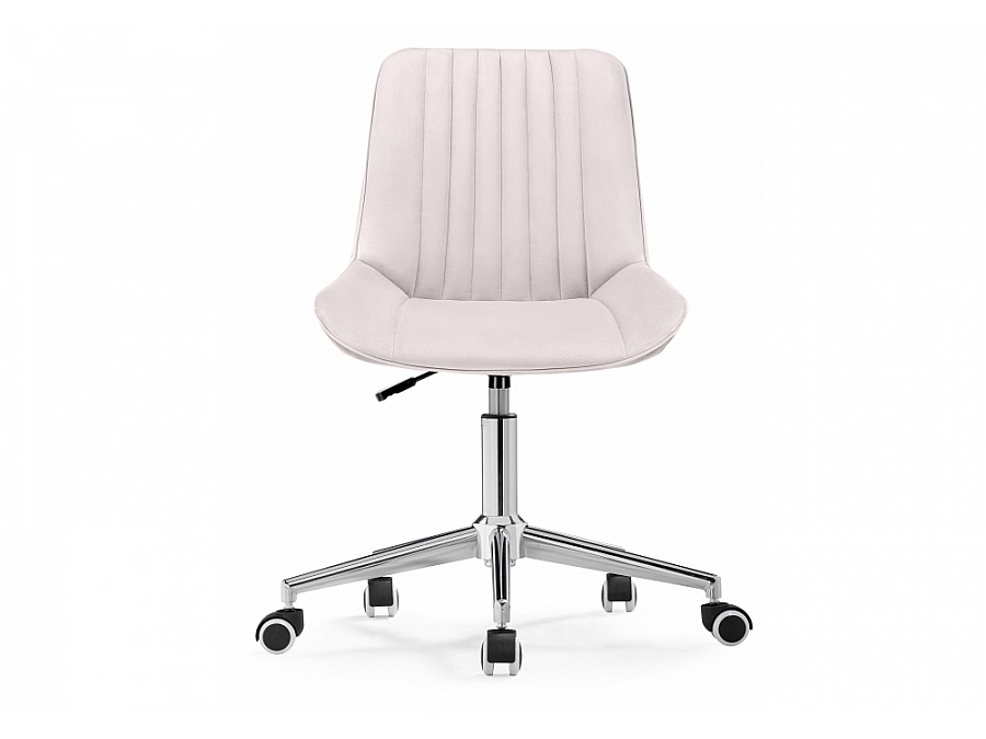 Офисное кресло Сеона молочный / хром