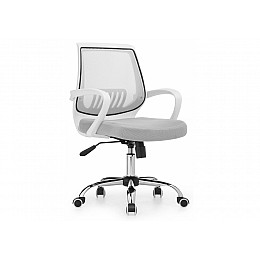 Компьютерное кресло Ergoplus белое / серое