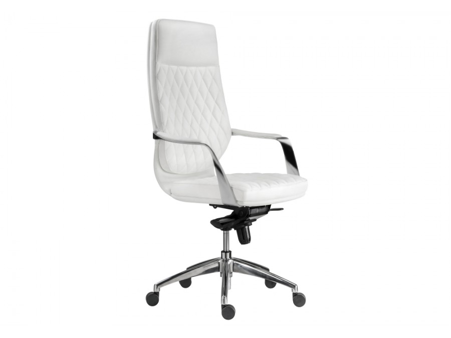 Компьютерное кресло Isida white / satin chrome