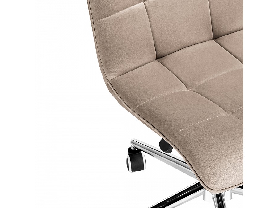 Офисное кресло Квадро бежевое / хром