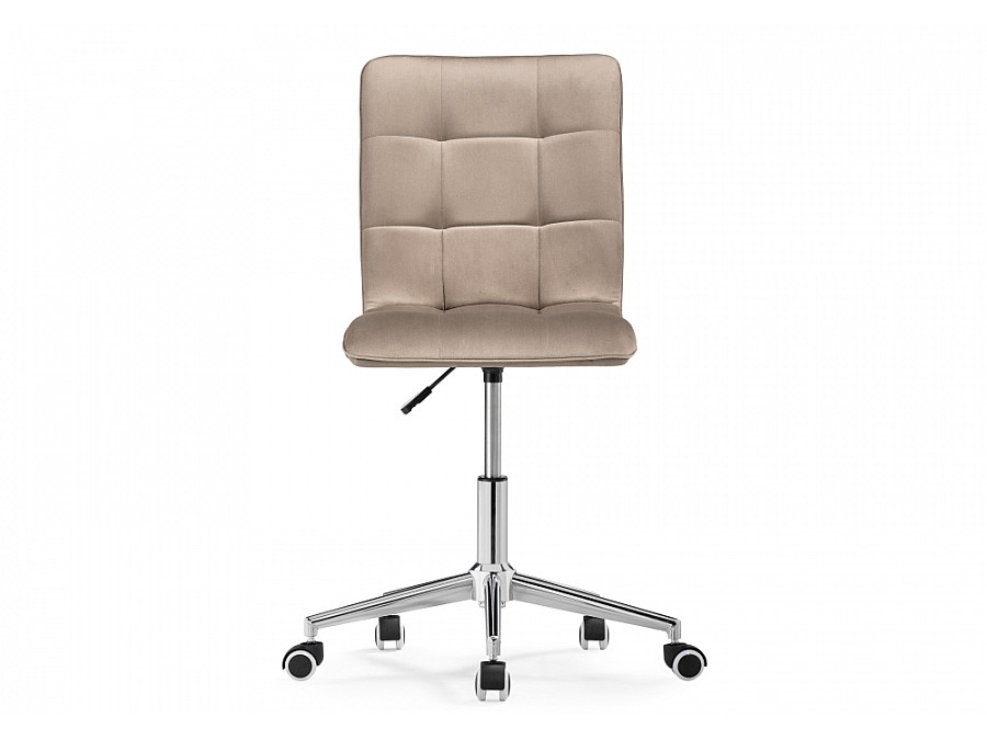 Офисное кресло Квадро бежевое / хром