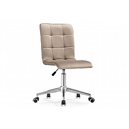 Офисное кресло Квадро бежевое / хром