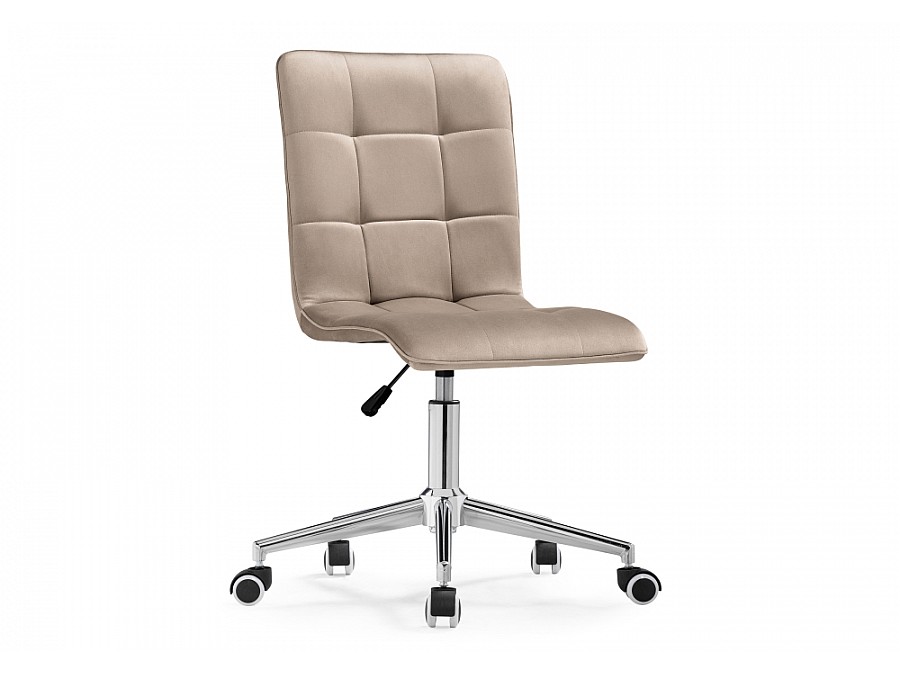 Офисное кресло Квадро бежевое / хром