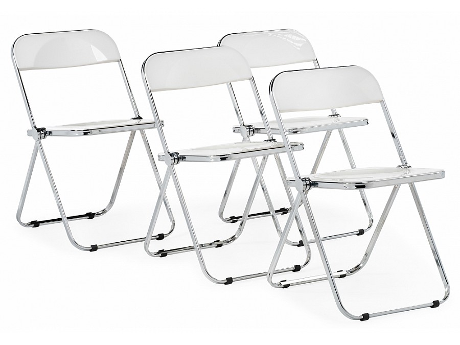 Пластиковый стул Fold складной white