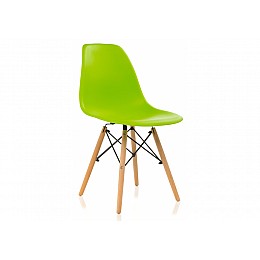 Пластиковый стул Eames PC-015 зеленый
