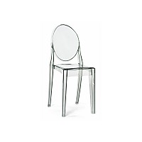 Пластиковый стул Victoria clear gray