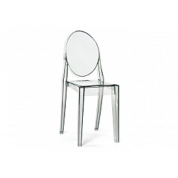 Пластиковый стул Victoria clear gray
