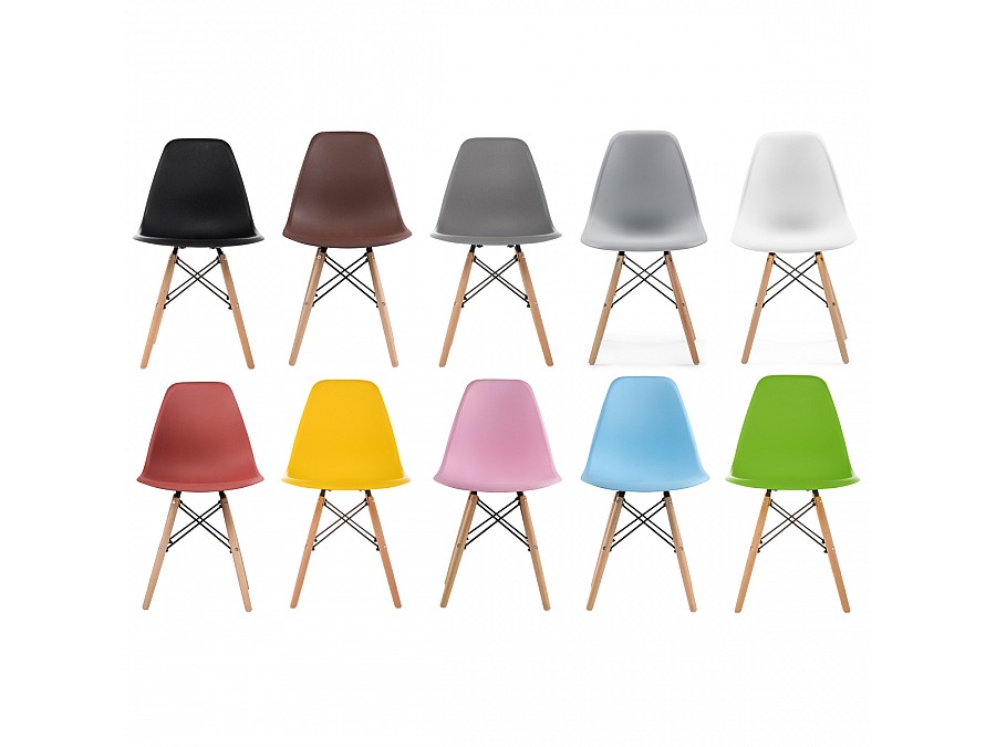 Пластиковый стул Eames PC-015 белый