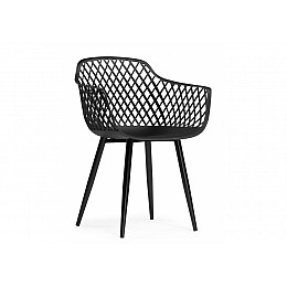 Пластиковый стул Rikon black / wood